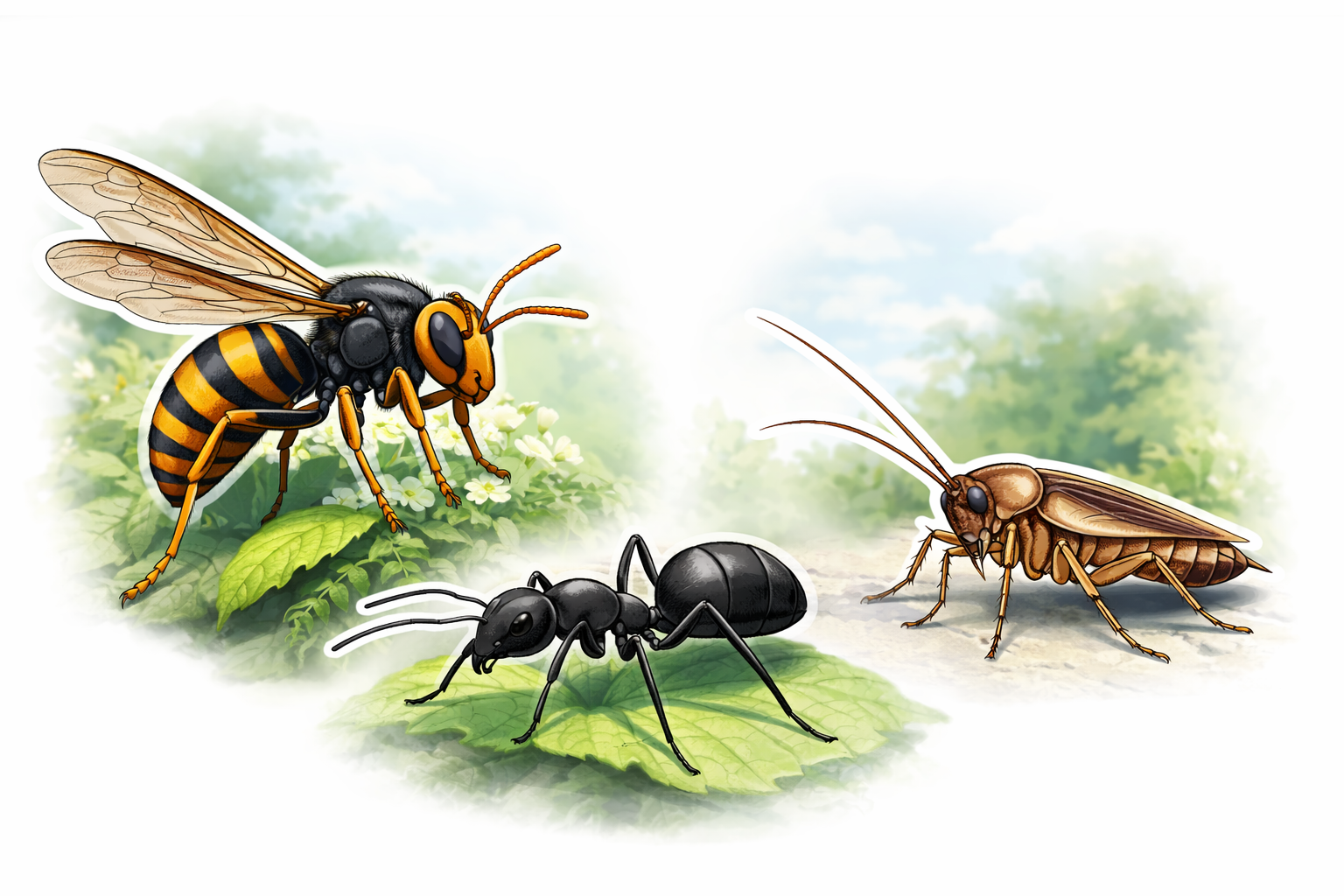 Illustration stylisée d’un insecte – désinsectisation RDN